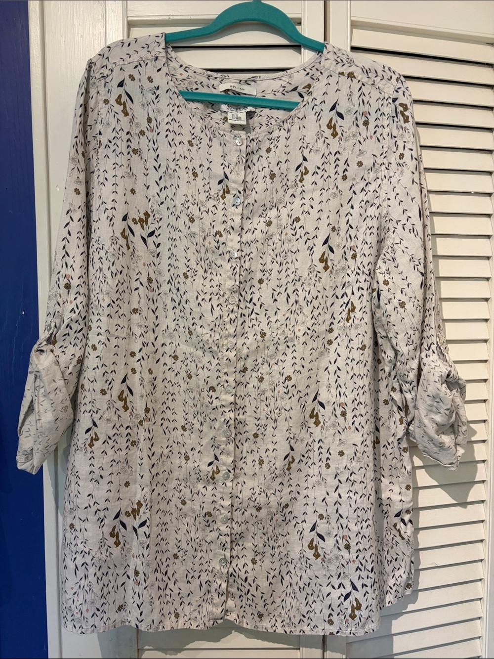 Rachel Zoe Linen Top, Sz 2X
